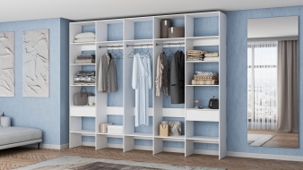 Стеллаж для одежды Мирта 69 BMS по индивидуальному размеру