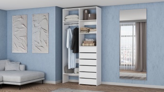 Стеллаж для одежды Мирта 38 BMS по индивидуальному размеру