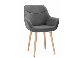 Деревянный стул Флюид 360 крутящийся для кафе