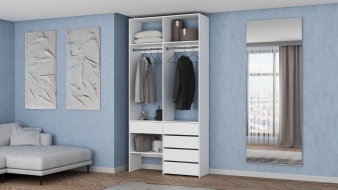 Стеллаж для одежды Мирта 46 BMS по индивидуальному размеру