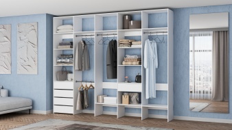 Стеллаж для одежды Мирта 73 BMS по индивидуальному размеру