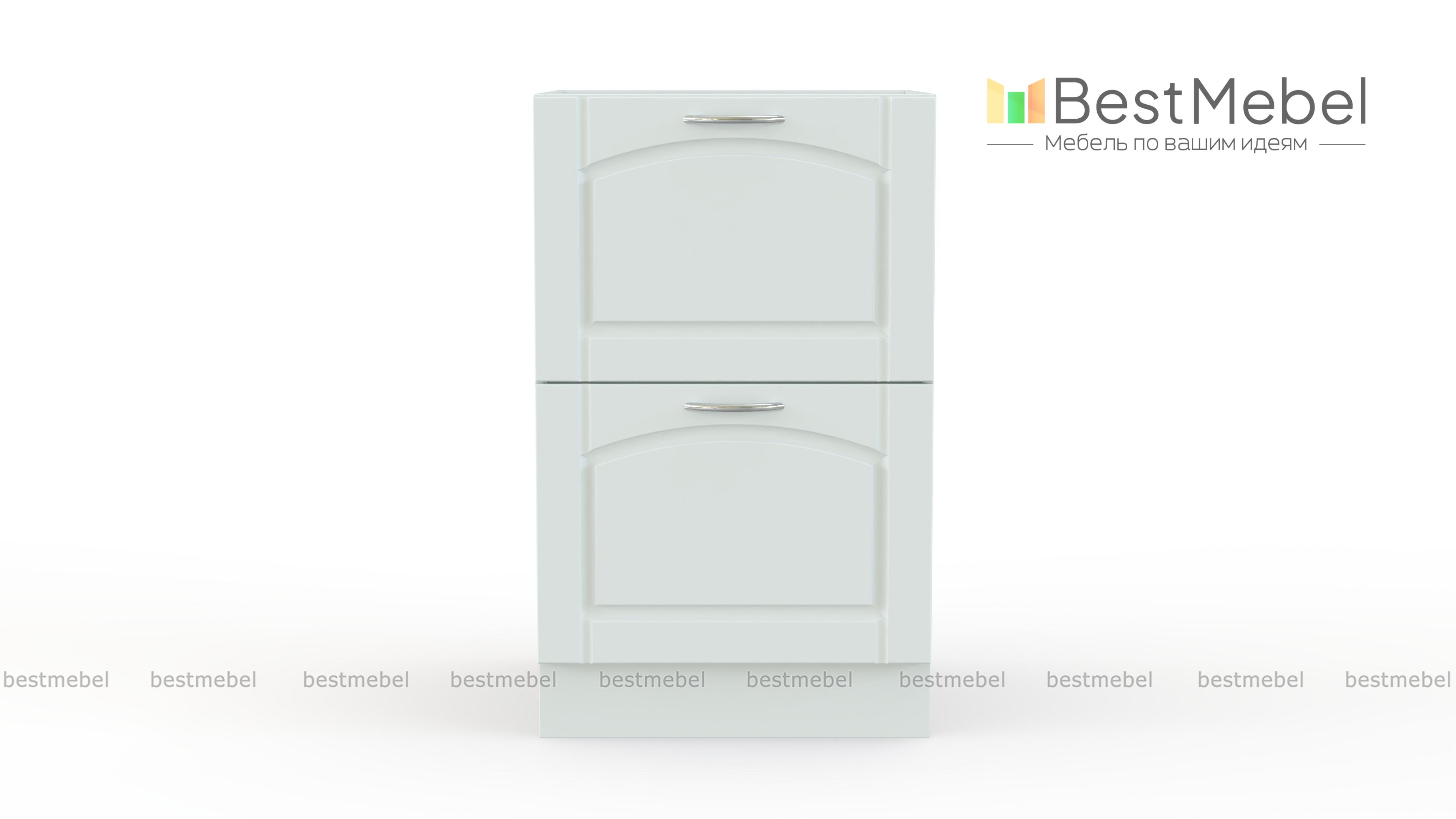 Стол с 2-мя ящиками Трапеза BMS - Фото