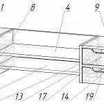 Схема сборки Подставка под монитор Браун-4 BMS