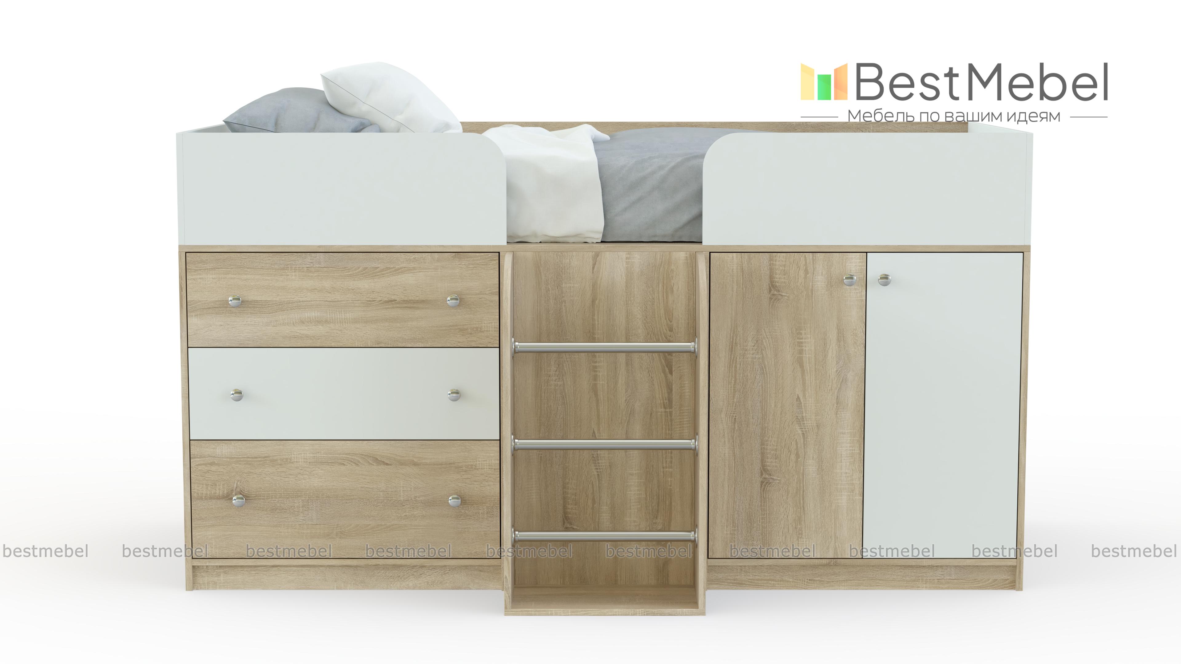 Кровать-чердак  Астра-5 BMS - Фото