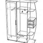 Схема сборки Прихожая Альпина BMS