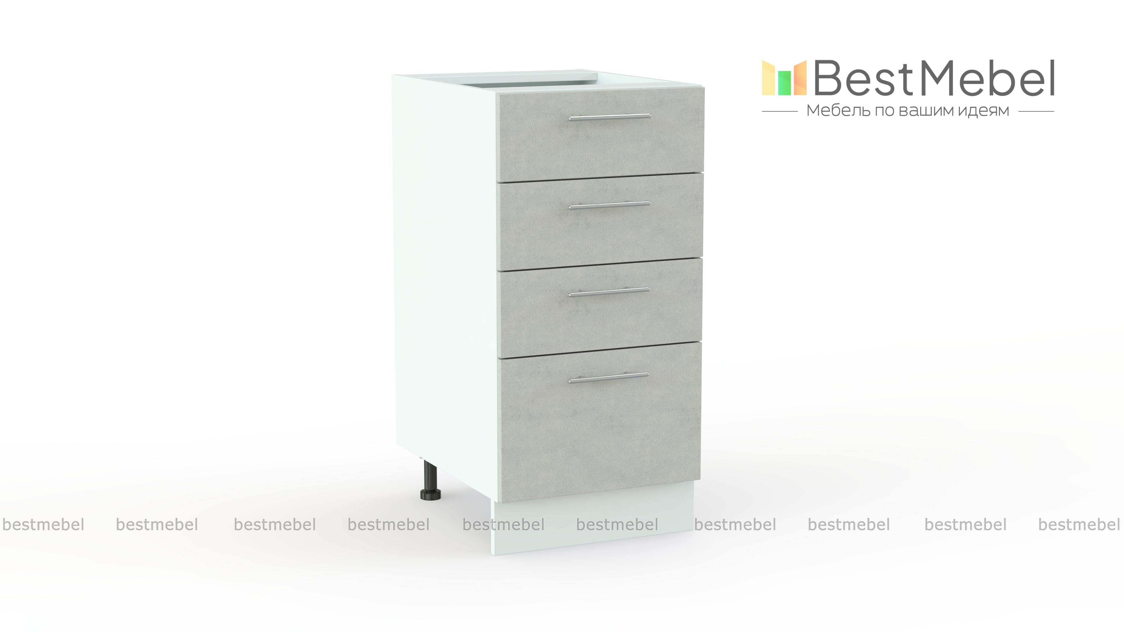 Шкаф нижний с 4-мя ящиками Оля BMS - Фото