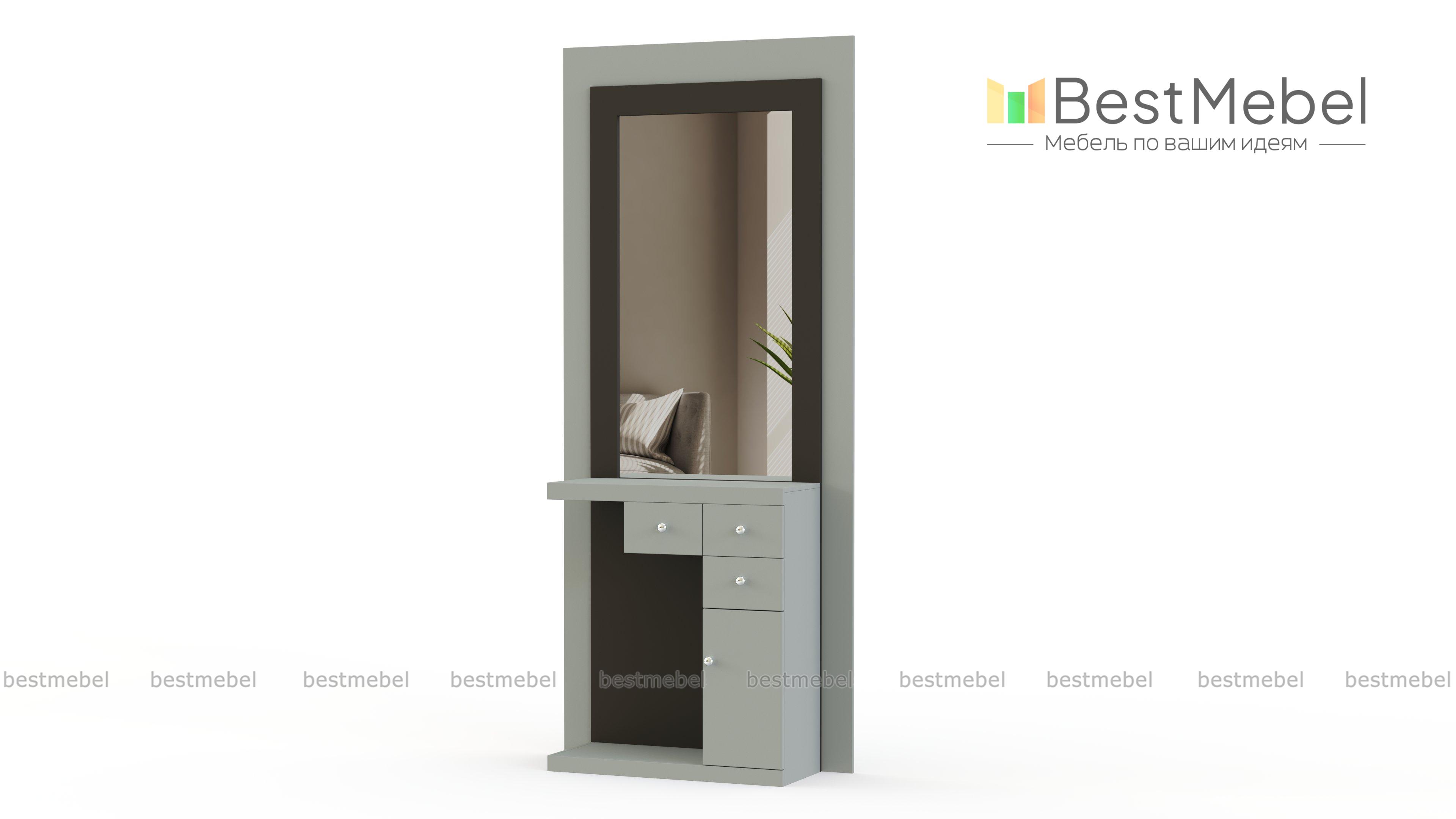 Тумба с зеркалом Искра 10 BMS - Фото