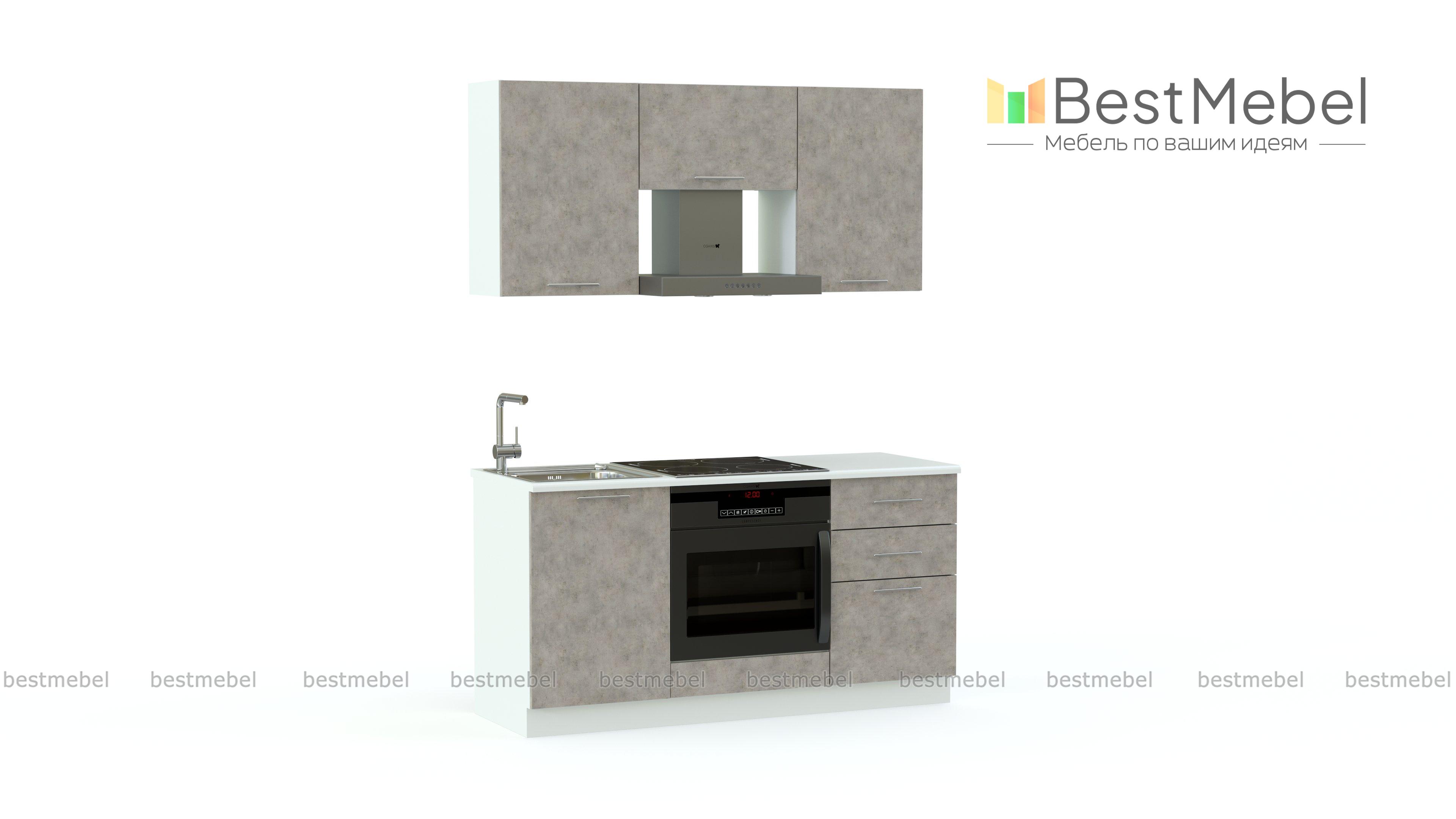 Кухня Лофт 1500 BMS - Фото