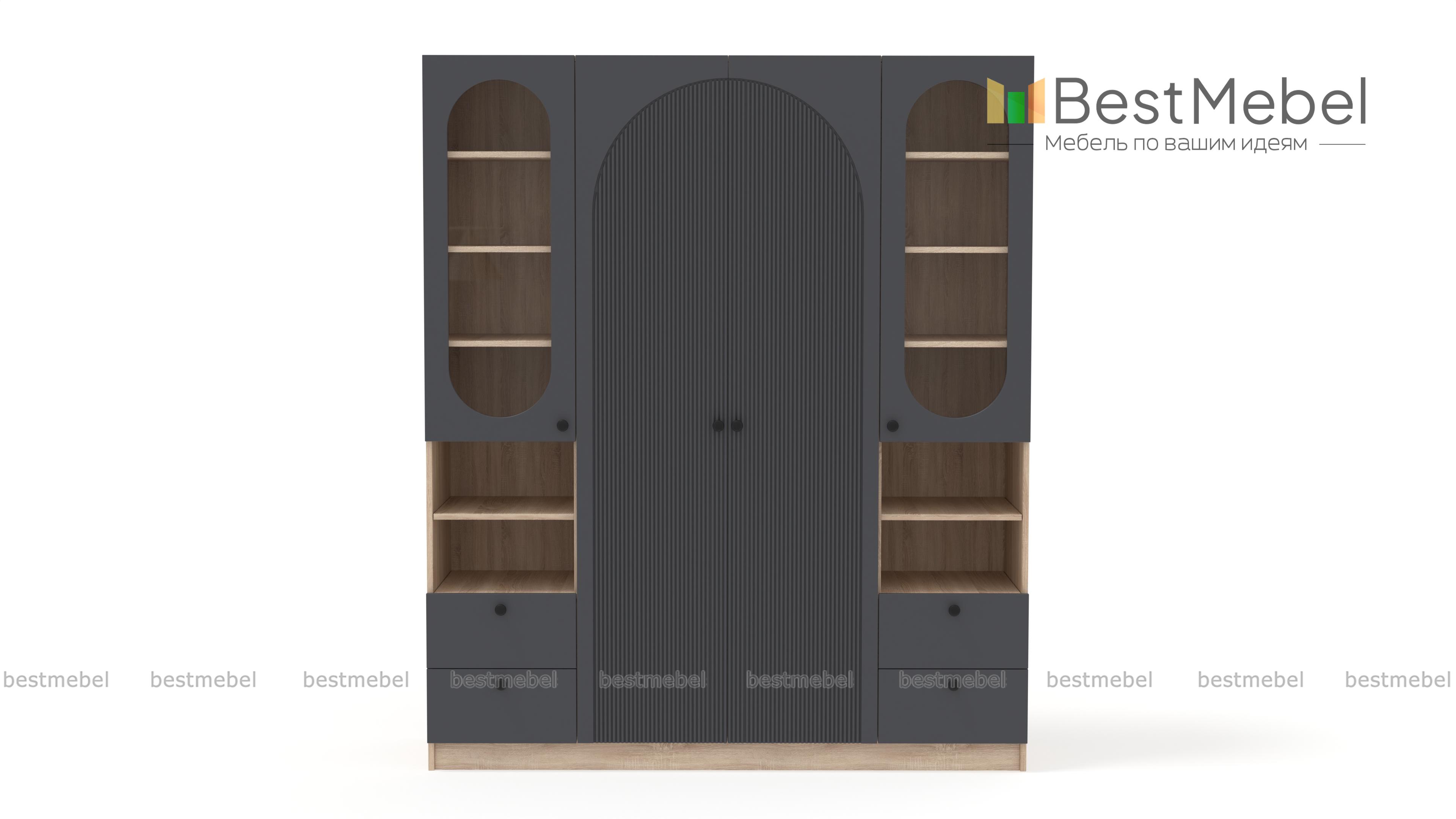 Шкаф распашной Вивьен 24 BMS - Фото