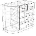 Схема сборки Комод радиусный Классик 10 BMS