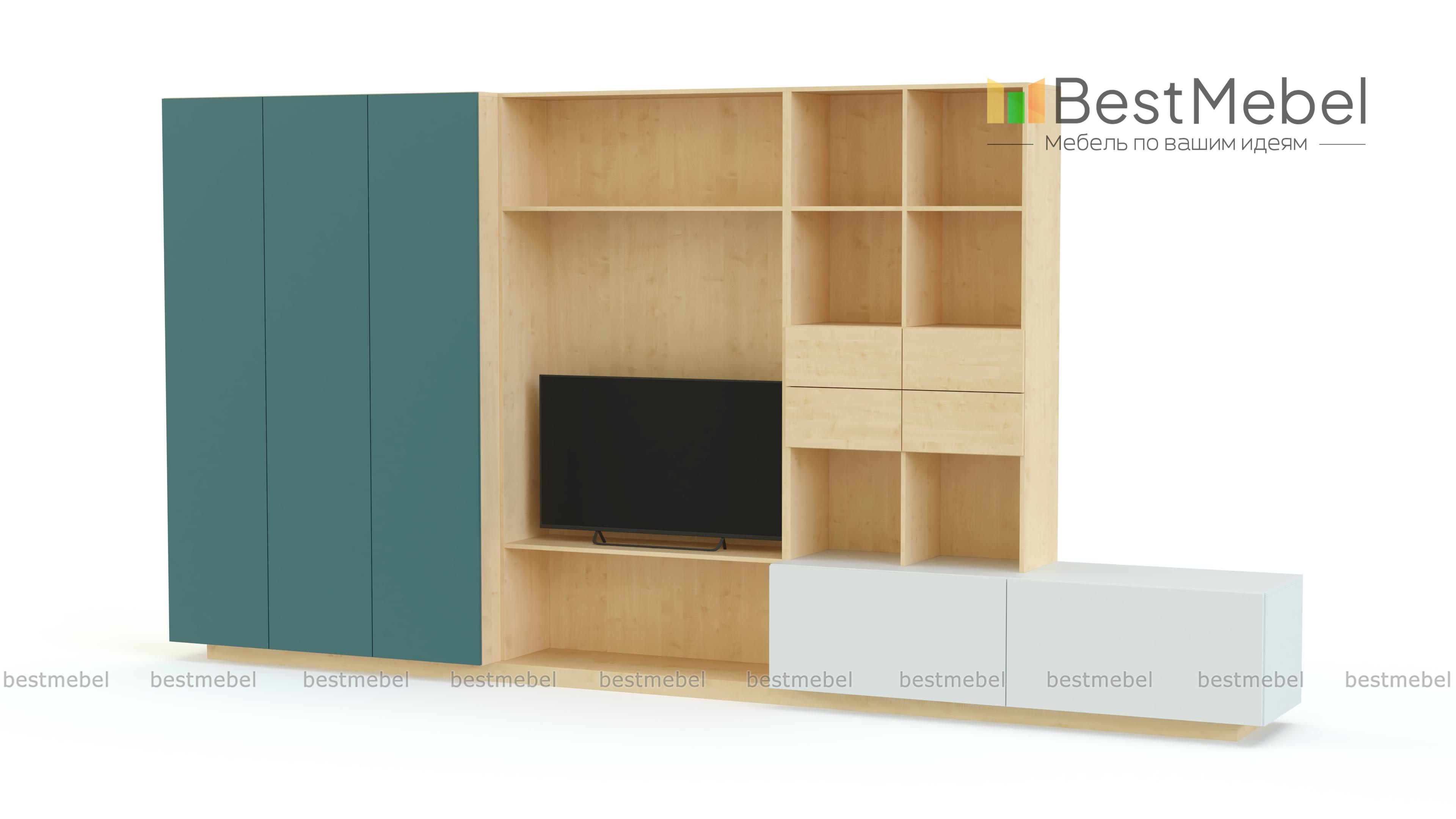 Стенка в гостиную Модерн 33 BMS - Фото