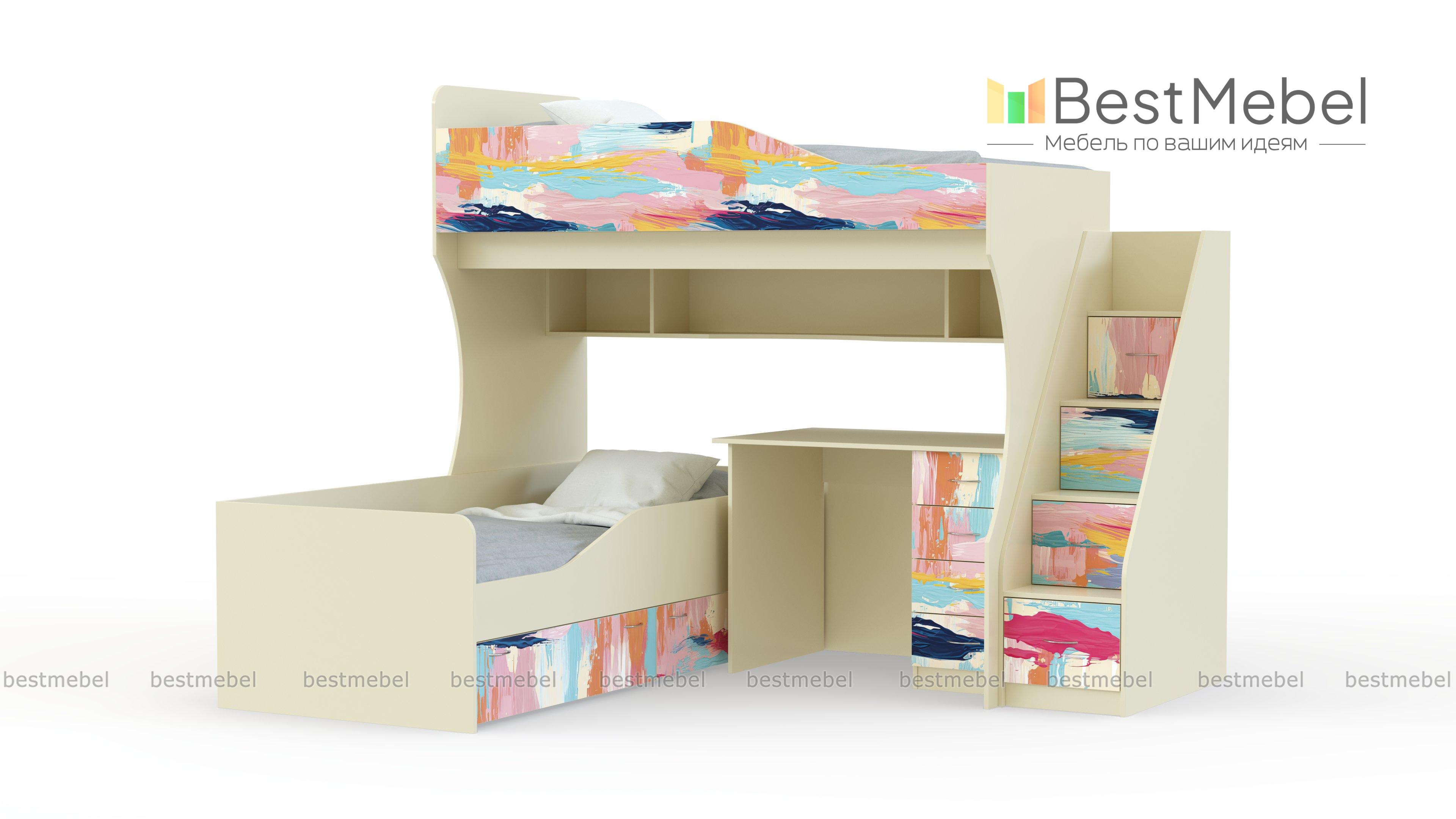 Двухъярусная кровать Дуэмо 5.1 BMS - Фото