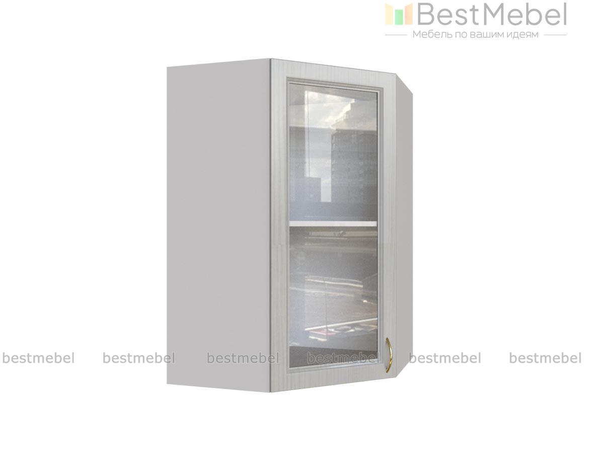 Шкаф верхний угловой стекло  Гренада BMS - Фото