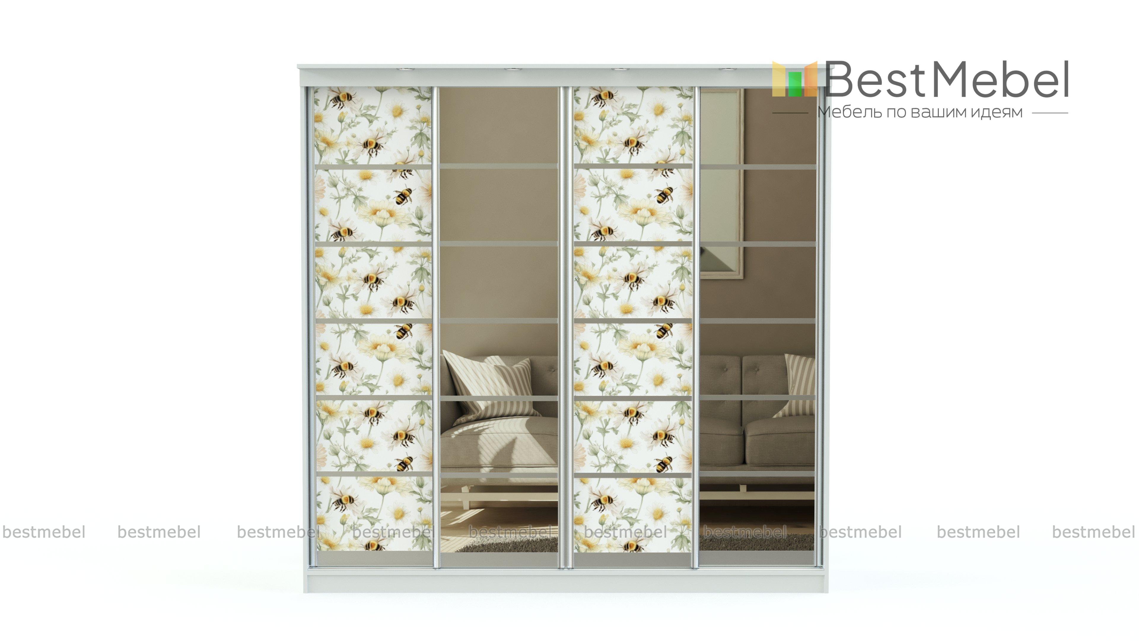 Шкаф-купе Миллениум Лайн-4 BMS - Фото