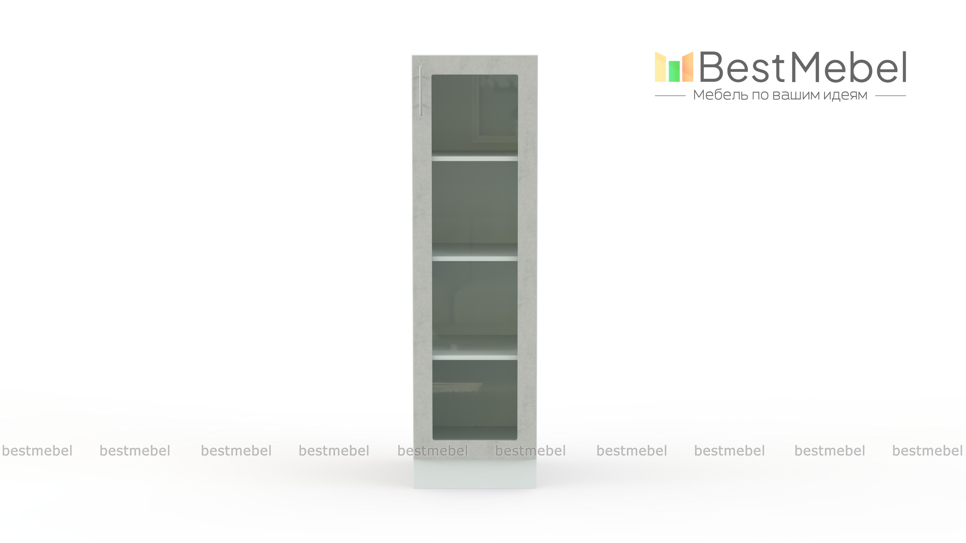 Шкаф-пенал витрина Оля BMS - Фото