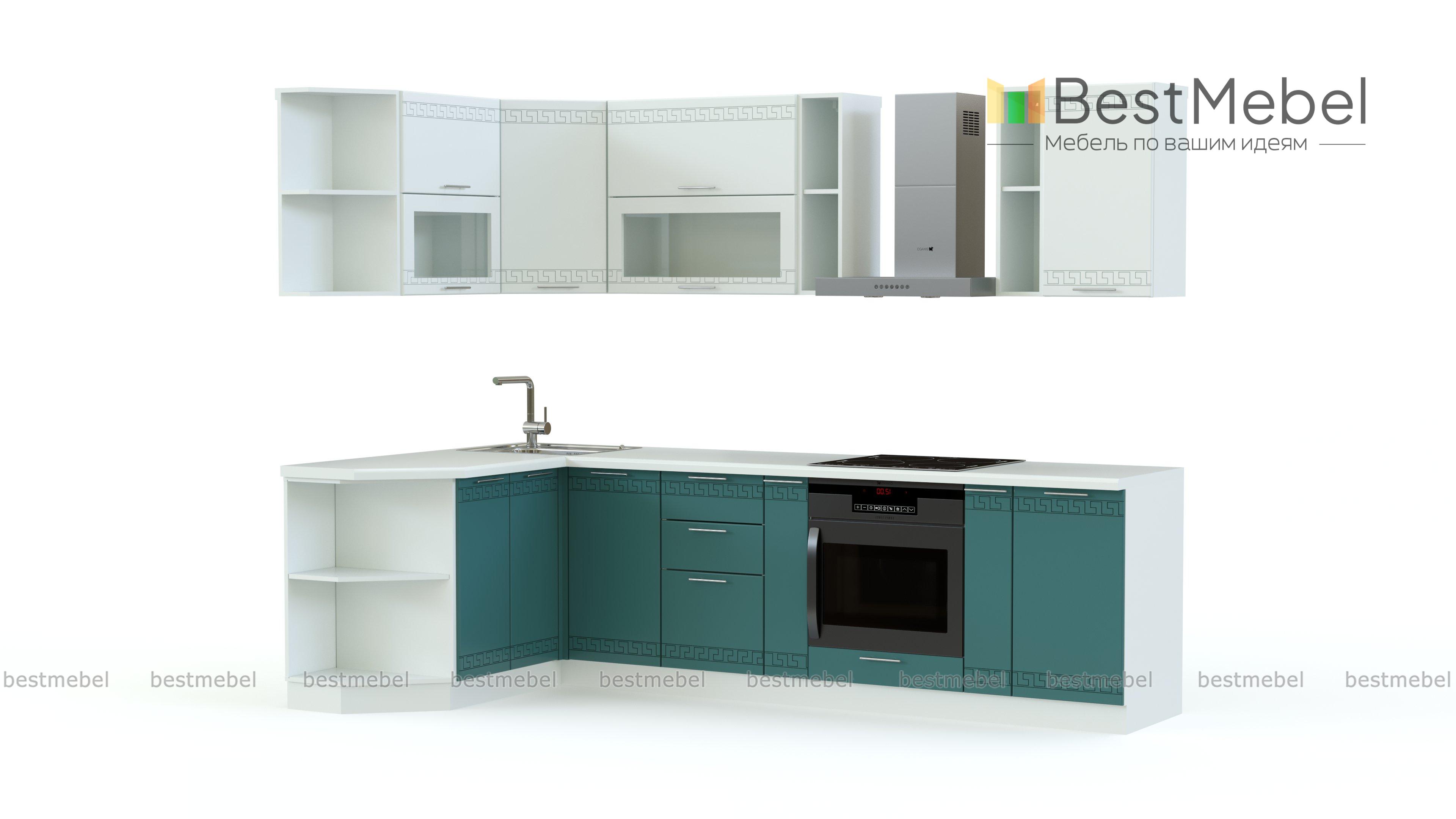 Кухня Греция 04 угловая BMS - Фото