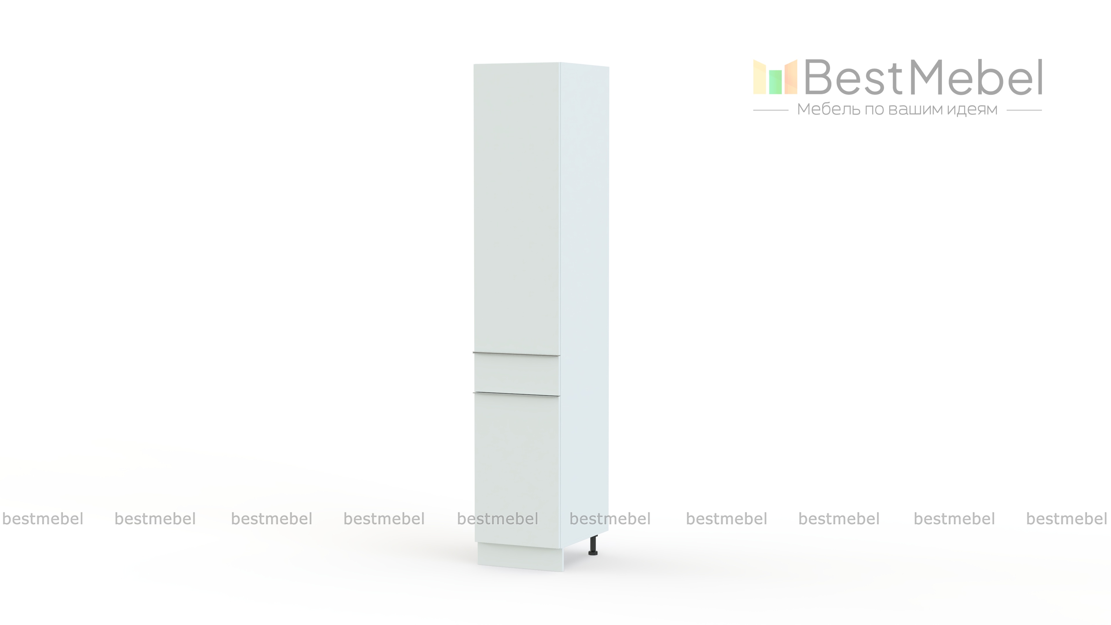 Шкаф пенал с дверцами и ящиком Фьюжн BMS