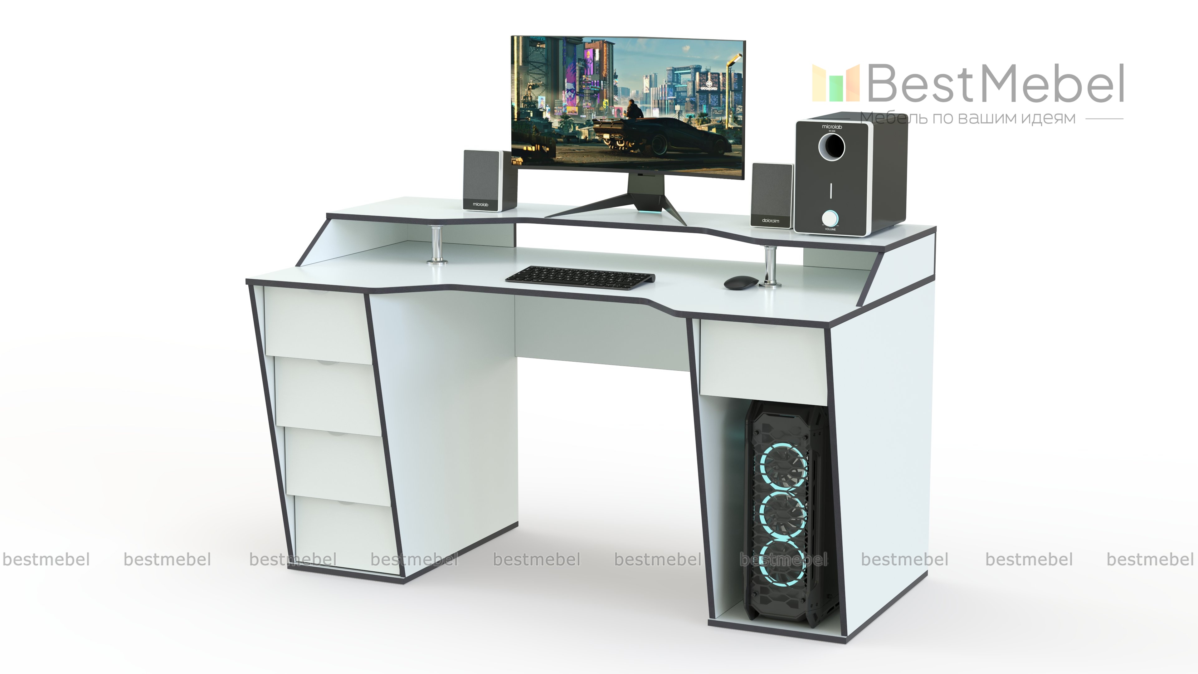 Геймерский стол Шторм 9 BMS