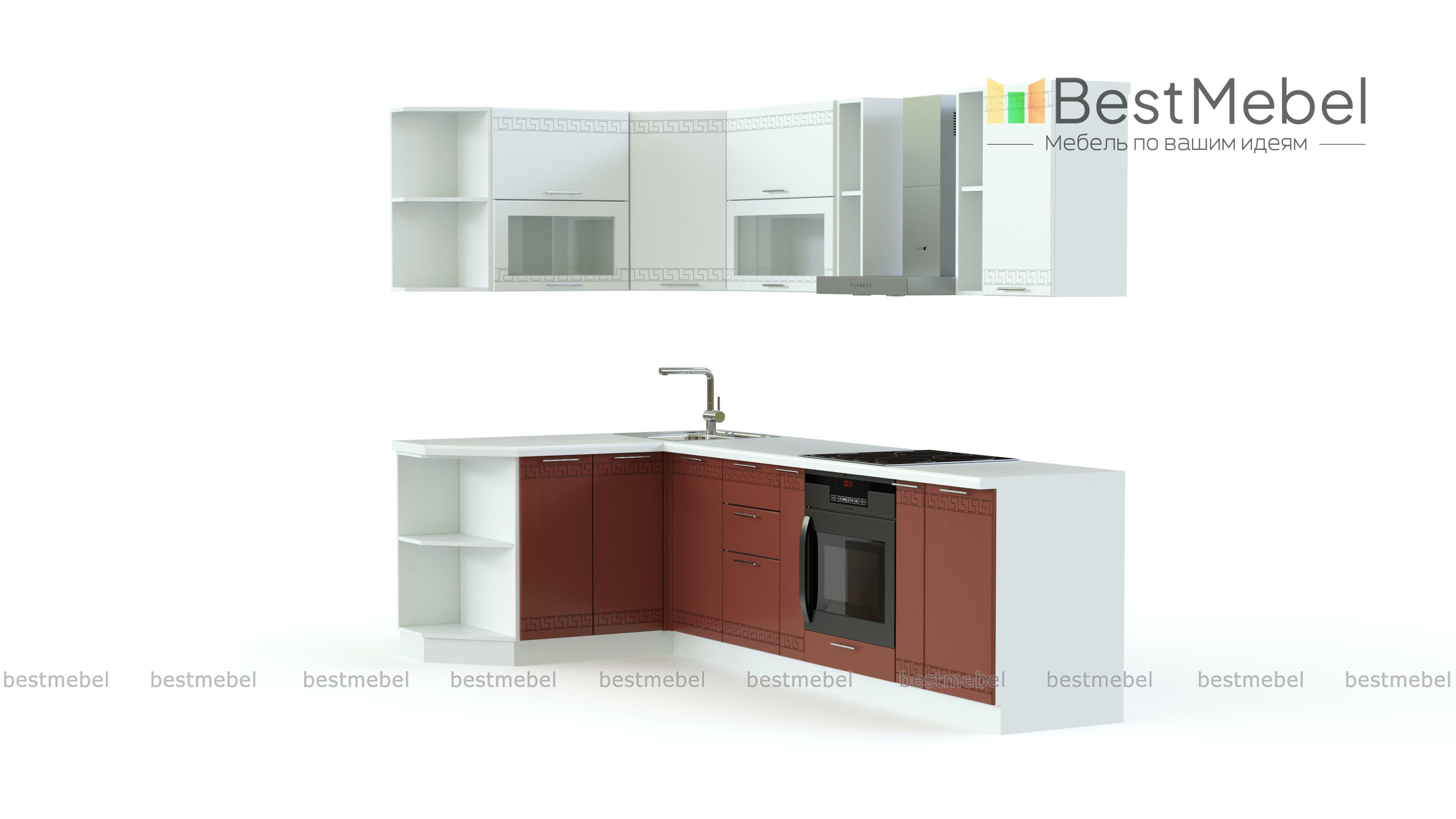 Кухня Греция 04 угловая BMS - Фото