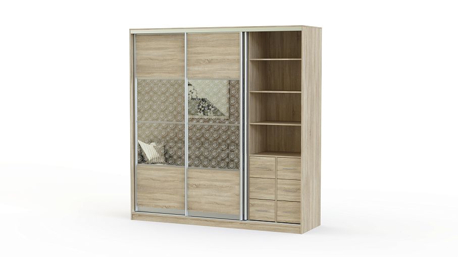 Шкаф-купе Роза-3 BMS - Фото