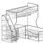 Схема сборки Двухъярусная кровать Дуэмо 5.1 BMS