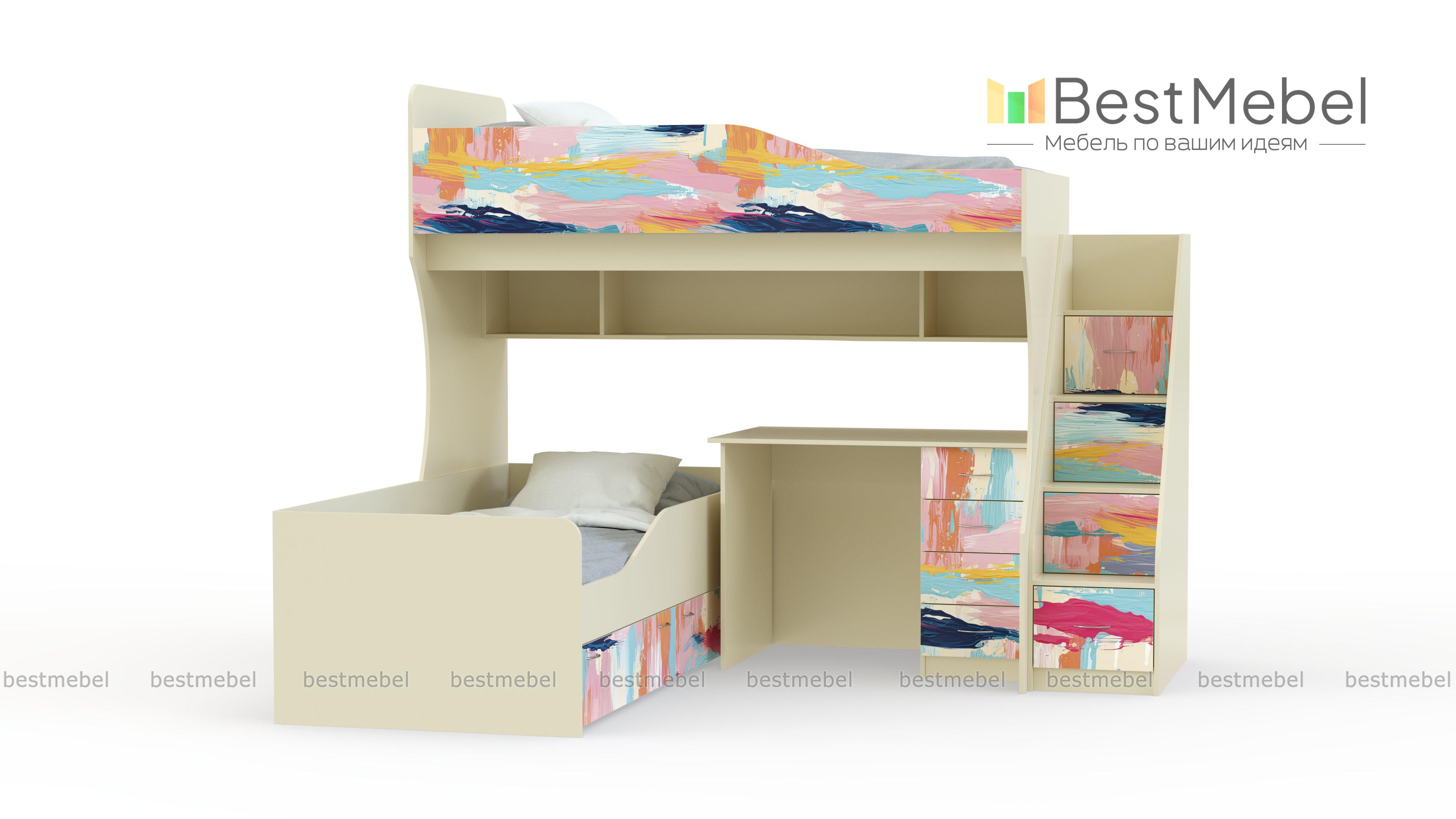 Двухъярусная кровать Дуэмо 5.1 BMS - Фото