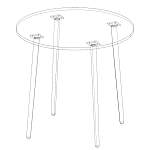 Схема сборки Кухонный стол Токио 15 BMS