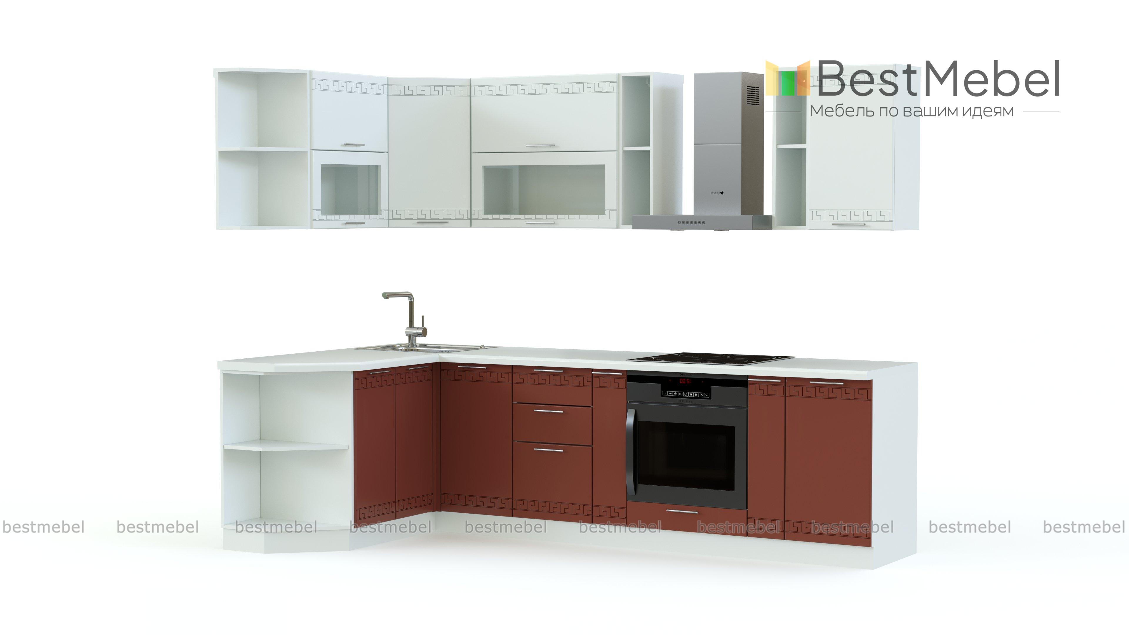 Кухня Греция 04 угловая BMS - Фото