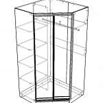 Схема сборки Угловой шкаф-купе Стандарт-3 BMS