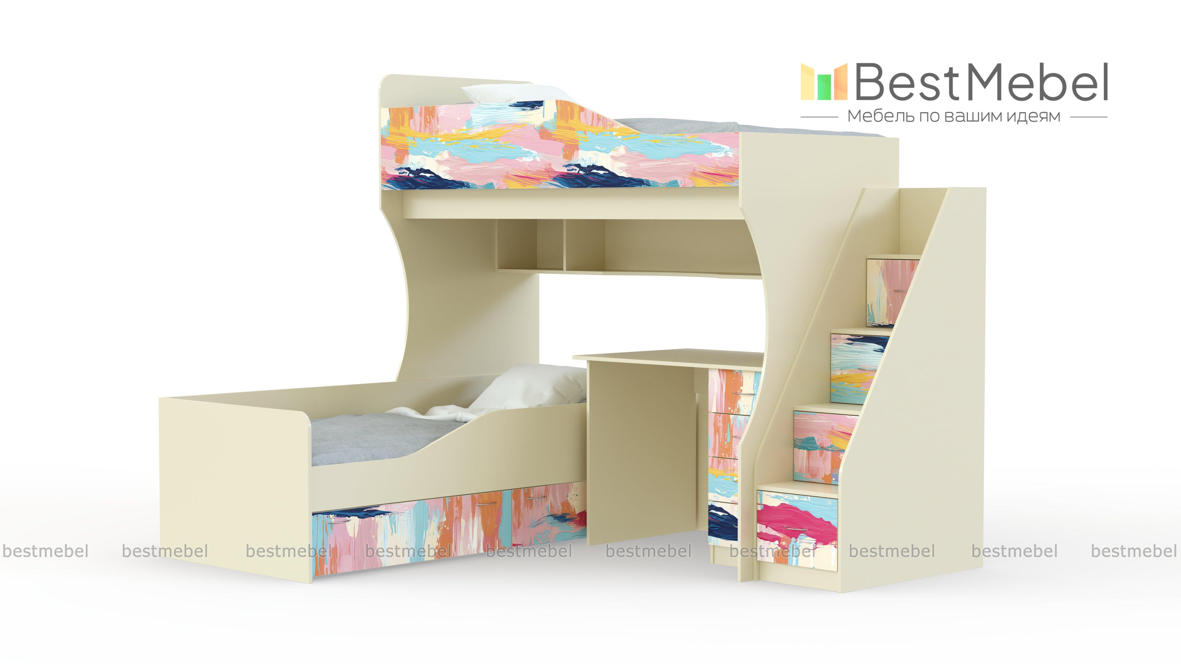 Двухъярусная кровать Дуэмо 5.1 BMS - Фото