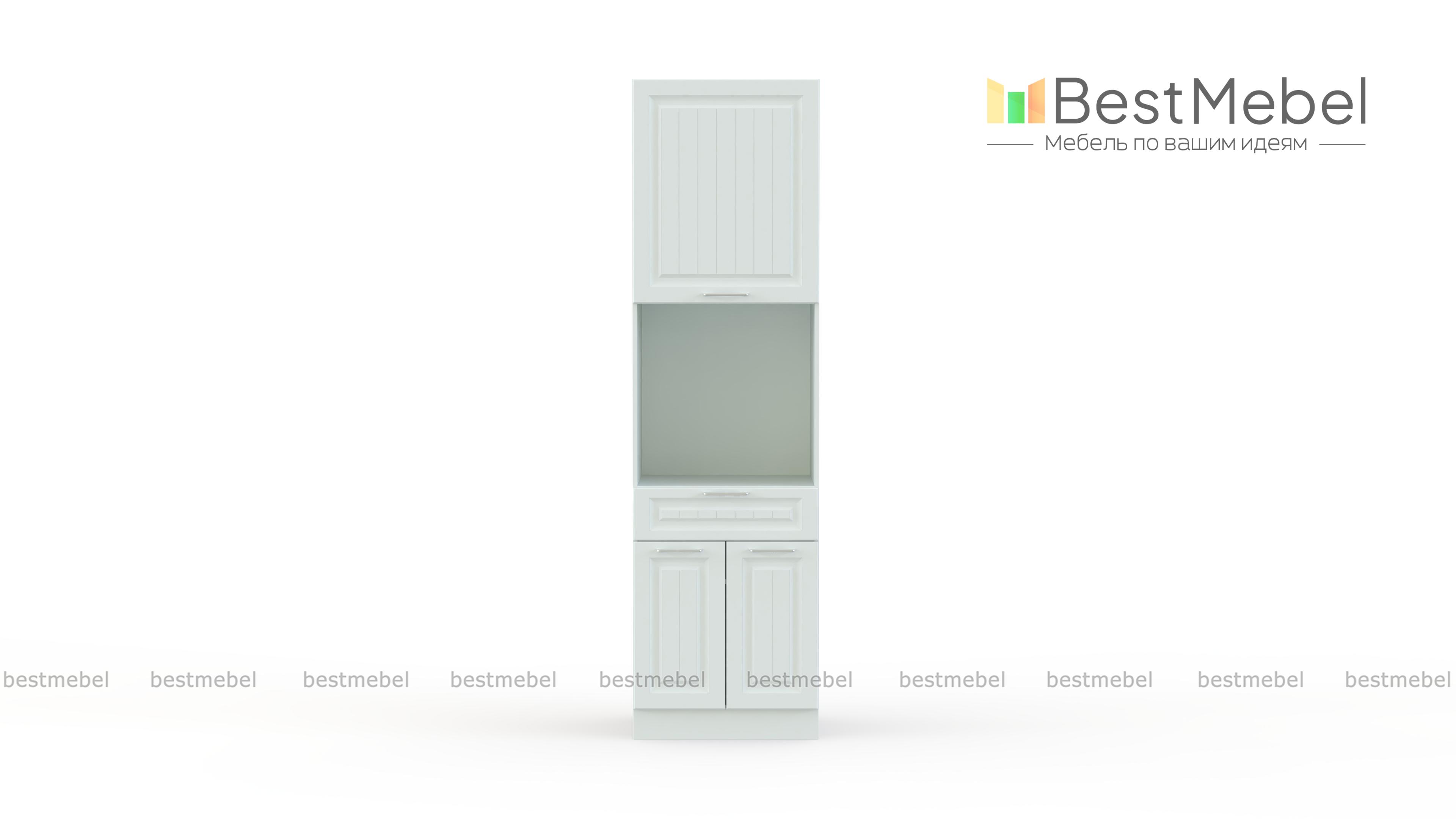 Шкаф пенал с дверцами и 1-м ящиком Европа 10.10 BMS - Фото