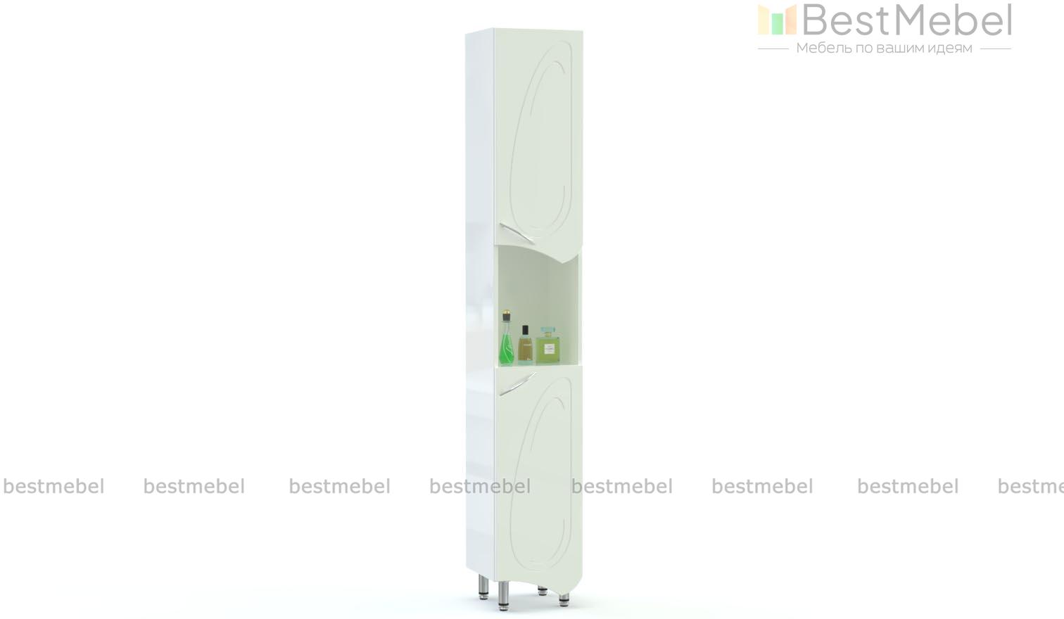 Пенал в ванную комнату Пион 3 BMS - Фото